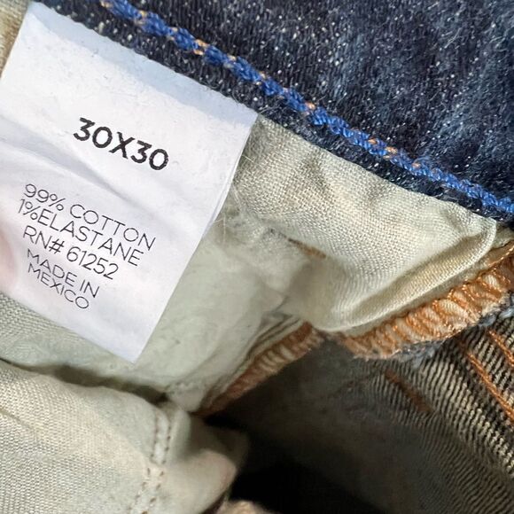 Arizona jeans, straight flex, dark denim, size 30/30 - Picture 8 of 9